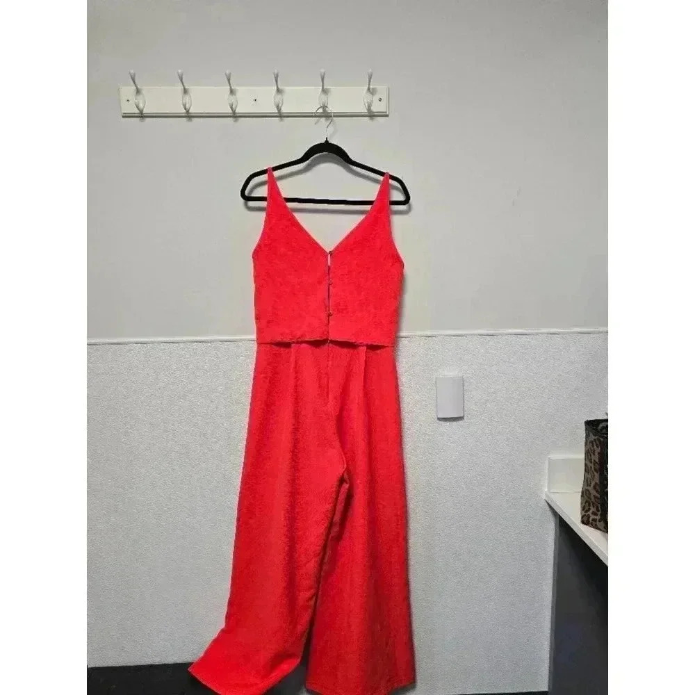 Women's Sugar+LiP2 Jumpsuit, L, orange - Picture 4 of 12